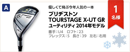 ブリヂストン TOURSTAGE X-UT GR ユーティリティ 2014年モデル TOURSTAGE NS PRO 950GH WF