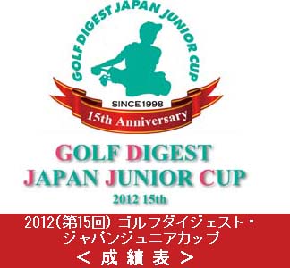 2012（第15回）ゴルフダイジェスト・ジャパンジュニアカップ・組合せ表