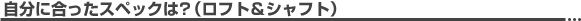 �����ɍ������X�y�b�N�́H�i���t�g&�V���t�g�j