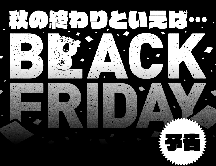 秋の終わりといえば…BLACK FRIDAY(予告)