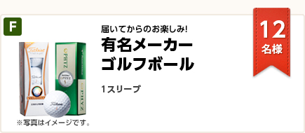 届いてからのお楽しみ！有名メーカーゴルフボール