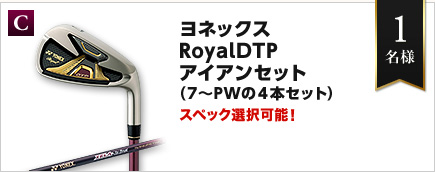 ヨネックス RoyalDTPアイアンセット（7～PWの4本セット） 1セット