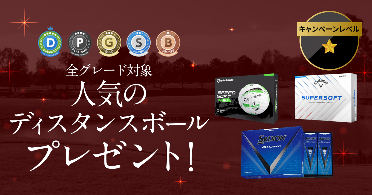 全グレード対象 人気のディスタンスボールプレゼント！