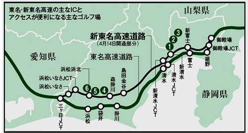 新東名開通で40分が1分に アクセスがよくなったゴルフ場って ゴルフダイジェスト