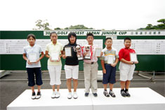 小学生の部で上位に入った子供たち