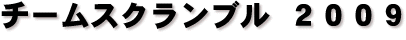 チームスクランブル 2009