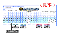 スコアカード記入例（見本）