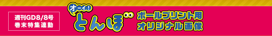 週刊GD8/8号巻末特集連動 オーイ！とんぼ ボールプリント用オリジナル画像