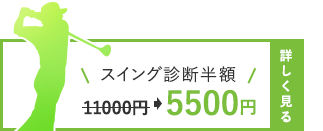 スイング診断半額 11,000円→5,500円