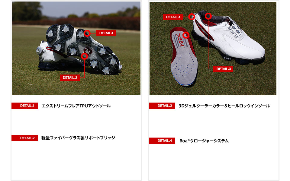 FootJoy XPS-1 ゴルフシューズ ホワイト/レッド フットジョイ／XPS-1／XPS-1 ゴルフシューズの口コミ評価