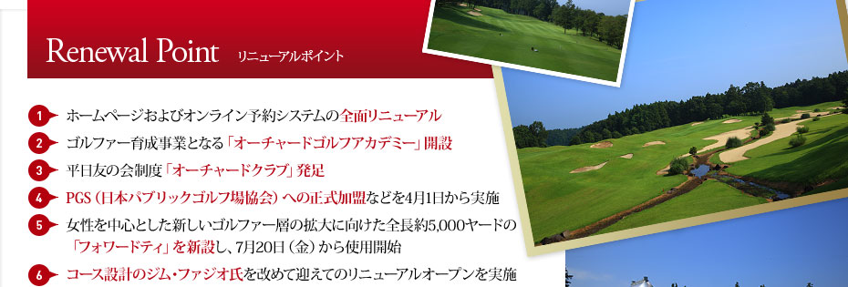 リニューアルポイント
