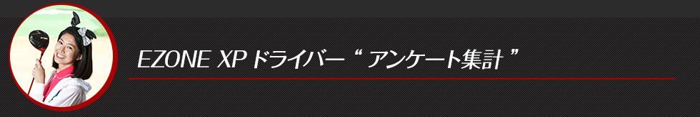 EZONE XPドライバー“アンケート集計”