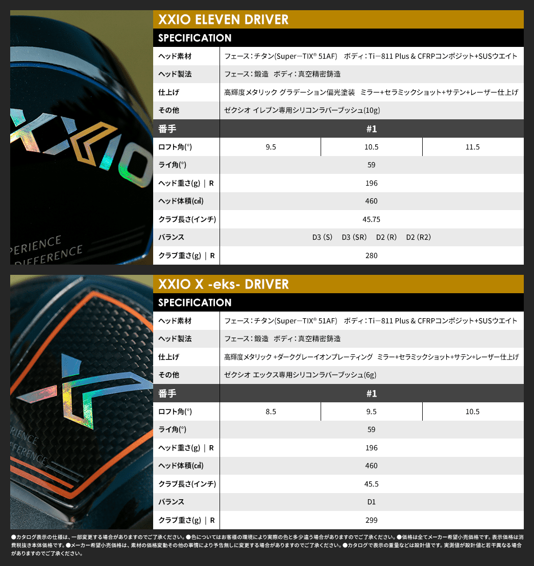 XXIO ELEVEN DRIVER　XXIO X -eks- DRIVER