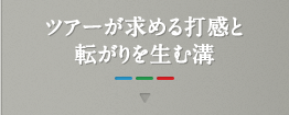 ツアーが求める打感と転がりを生む溝