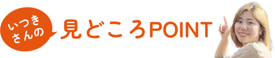 ［いつきさんの］見どころPOINT