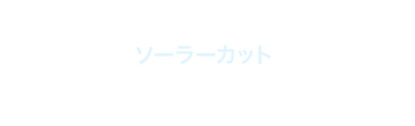 key point ソーラーカット 赤外線と紫外線をさえぎるクール素材。太陽光の赤外線を遮断することでウェア内部の温度上昇を抑える。吸汗速乾性に優れていて、日焼けも抑制する。