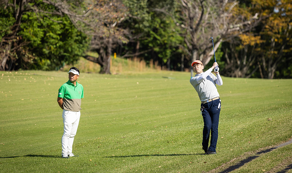 N.S.INVITATIONAL（日本シャフト 65周年イベント）で指導する池田勇太プロ